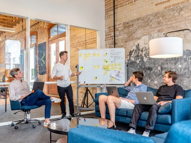 A team planning a project